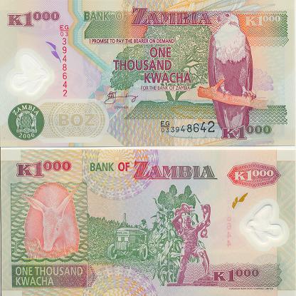 b0048 1000 Квача (Замбия)
