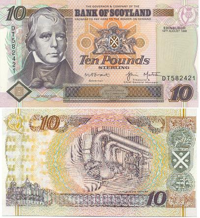 b0055 10 Фунтов Стерлингов (Шотландия)