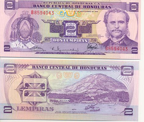 b0066 2 Лемпирас (Гондурас)