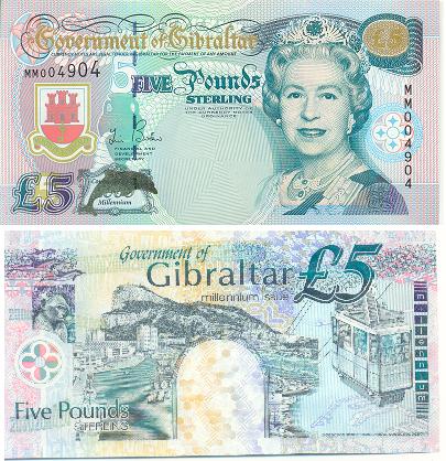 b0071 5 Фунтов стерлингов (Гибралтар)