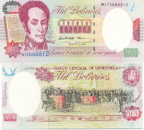 1000 Боливарес (Венесуэла)